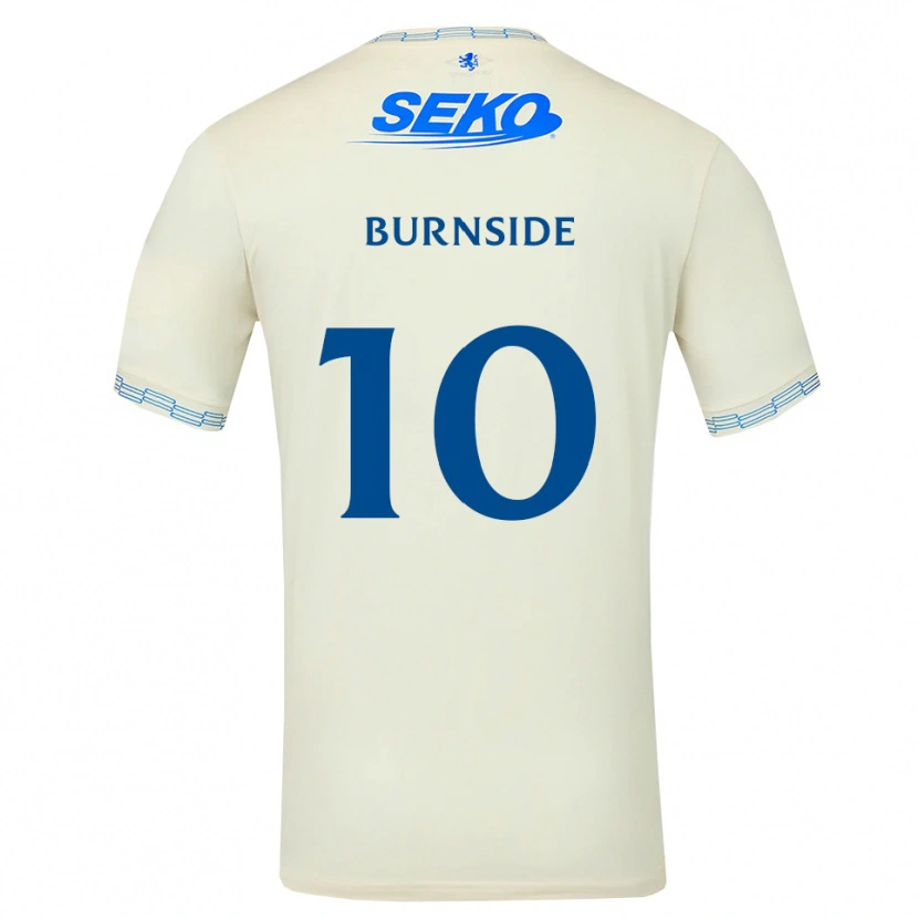 Danxen Kinder Callum Burnside #10 Tiefseeblau Weiß Auswärtstrikot Trikot 2026/27 T-Shirt