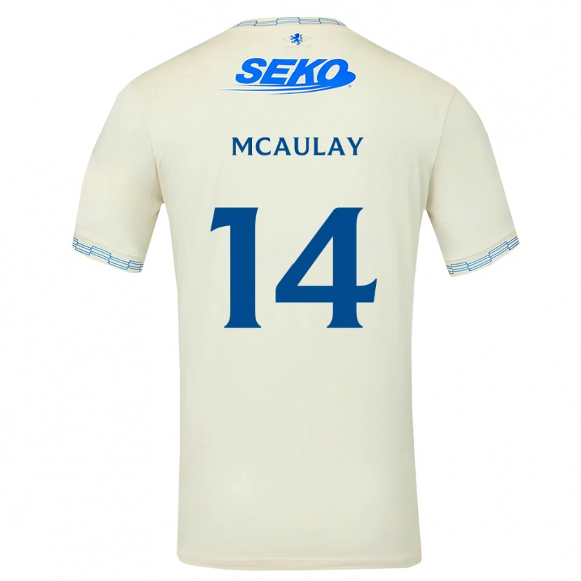 Danxen Kinder Mia Mcaulay #14 Tiefseeblau Weiß Auswärtstrikot Trikot 2026/27 T-Shirt