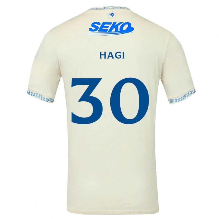 Danxen Kinder Ianis Hagi #30 Tiefseeblau Weiß Auswärtstrikot Trikot 2026/27 T-Shirt
