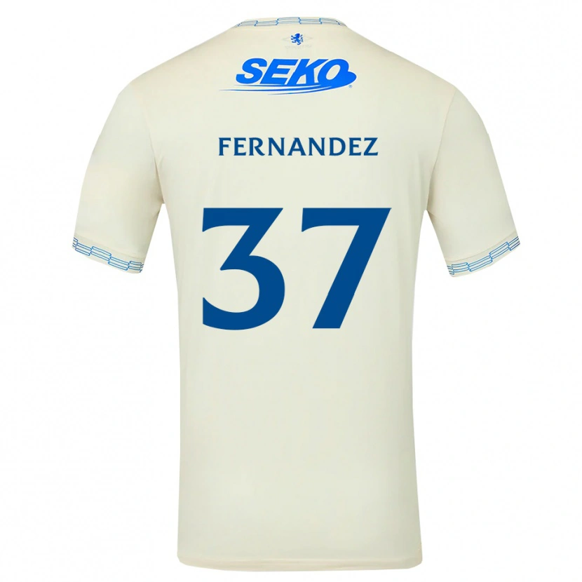 Danxen Kinder Emmanuel Fernandez #37 Tiefseeblau Weiß Auswärtstrikot Trikot 2026/27 T-Shirt