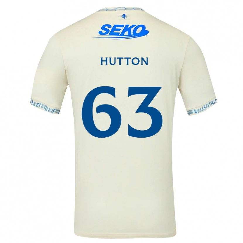 Danxen Kinder Zander Hutton #63 Tiefseeblau Weiß Auswärtstrikot Trikot 2026/27 T-Shirt
