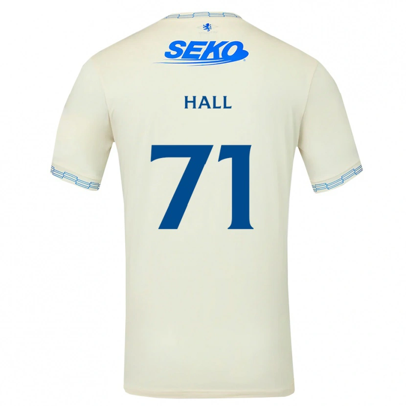 Danxen Kinder Ruaridh Hall #71 Tiefseeblau Weiß Auswärtstrikot Trikot 2026/27 T-Shirt