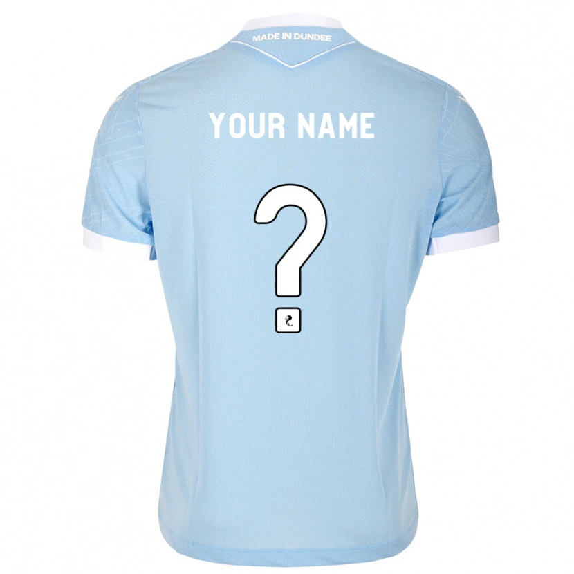 Danxen Kinder Ihren Namen #0 Himmelblau Weiß Auswärtstrikot Trikot 2026/27 T-Shirt
