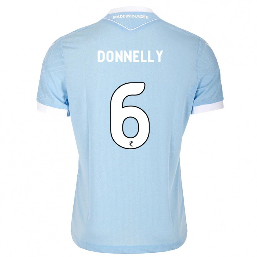 Danxen Kinder Aaron Donnelly #6 Himmelblau Weiß Auswärtstrikot Trikot 2026/27 T-Shirt