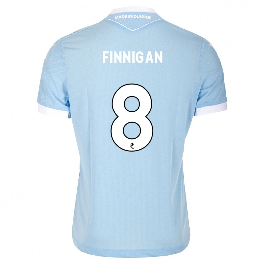 Danxen Kinder Ryan Finnigan #8 Himmelblau Weiß Auswärtstrikot Trikot 2026/27 T-Shirt