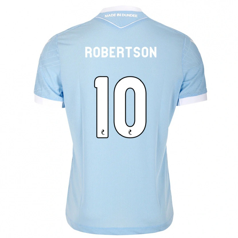 Danxen Kinder Finlay Robertson #10 Himmelblau Weiß Auswärtstrikot Trikot 2026/27 T-Shirt