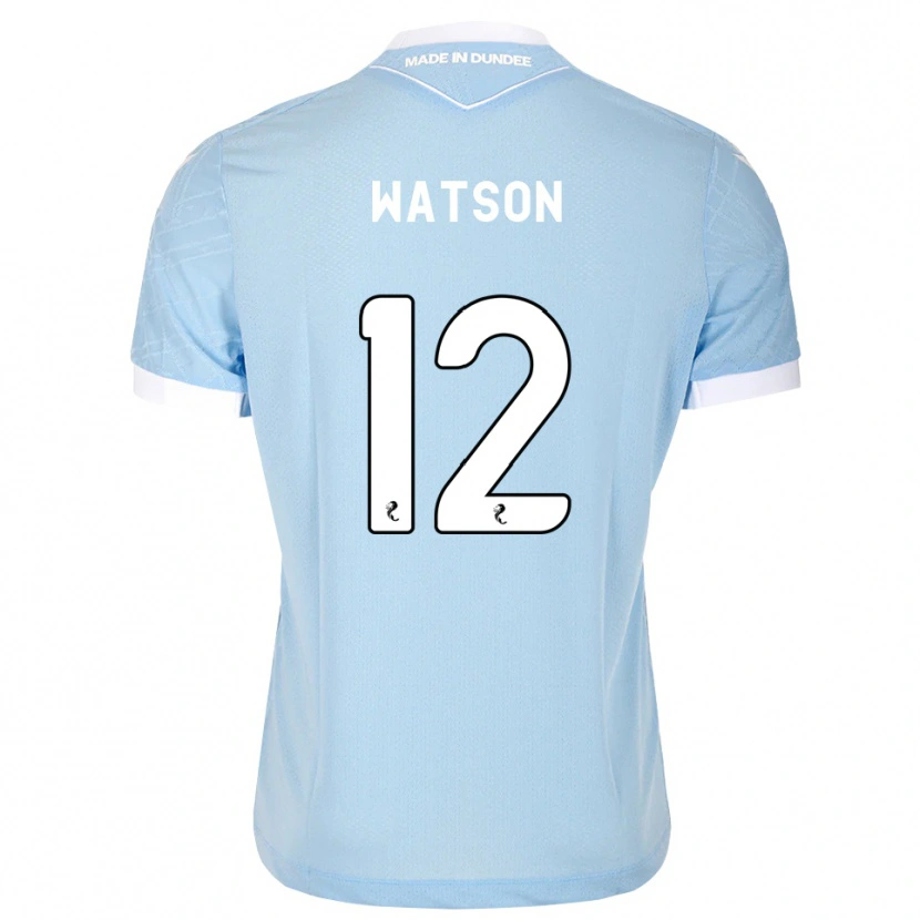 Danxen Kinder Johnny Watson #12 Himmelblau Weiß Auswärtstrikot Trikot 2026/27 T-Shirt