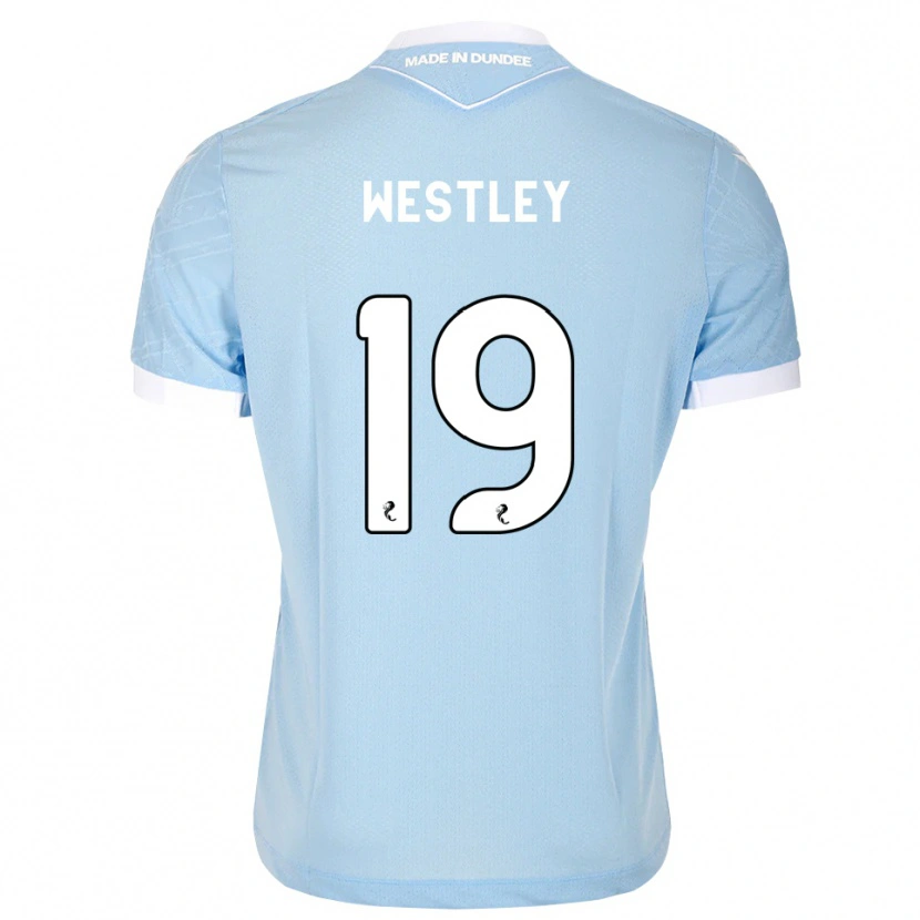 Danxen Kinder Joe Westley #19 Himmelblau Weiß Auswärtstrikot Trikot 2026/27 T-Shirt