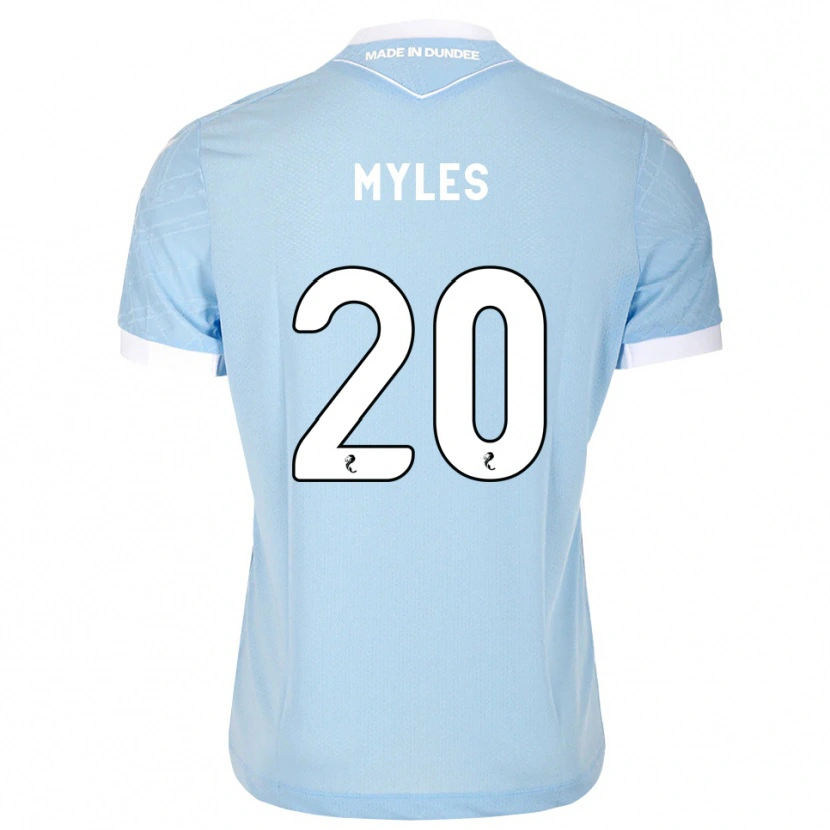 Danxen Kinder Logan Myles #20 Himmelblau Weiß Auswärtstrikot Trikot 2026/27 T-Shirt