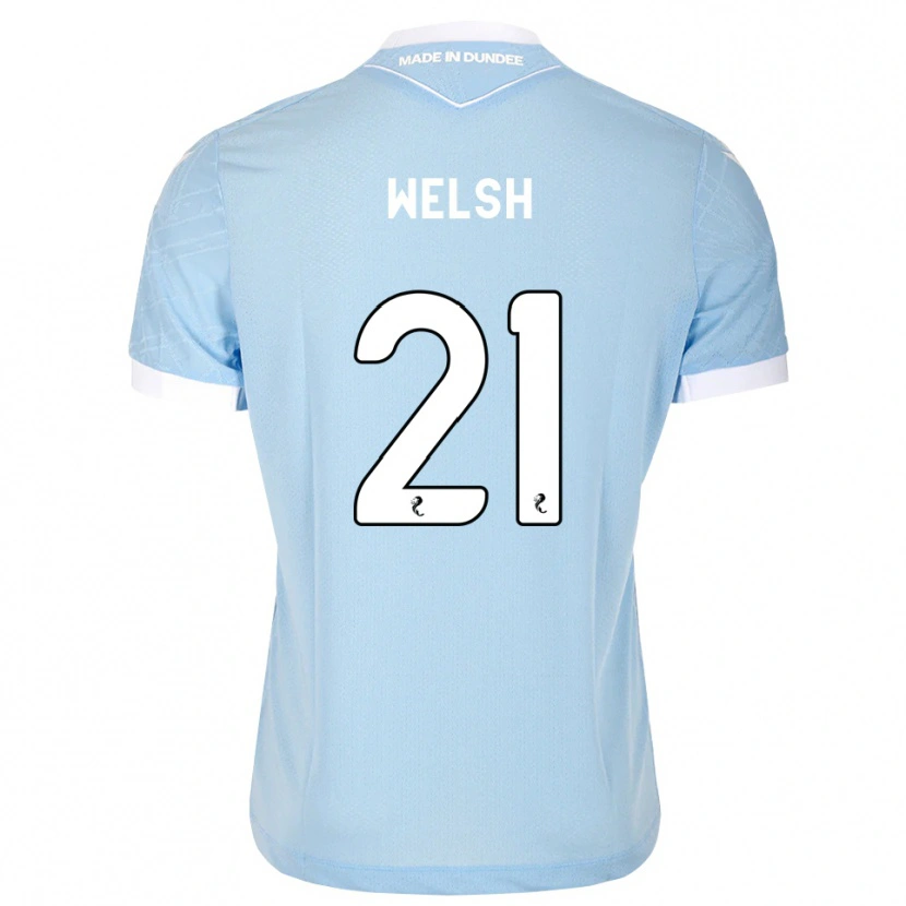 Danxen Kinder Tom Welsh #21 Himmelblau Weiß Auswärtstrikot Trikot 2026/27 T-Shirt