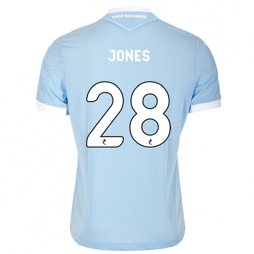 Danxen Kinder Callum Jones #28 Himmelblau Weiß Auswärtstrikot Trikot 2026/27 T-Shirt