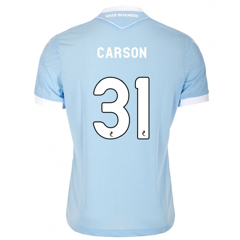 Danxen Kinder Trevor Carson #31 Himmelblau Weiß Auswärtstrikot Trikot 2026/27 T-Shirt