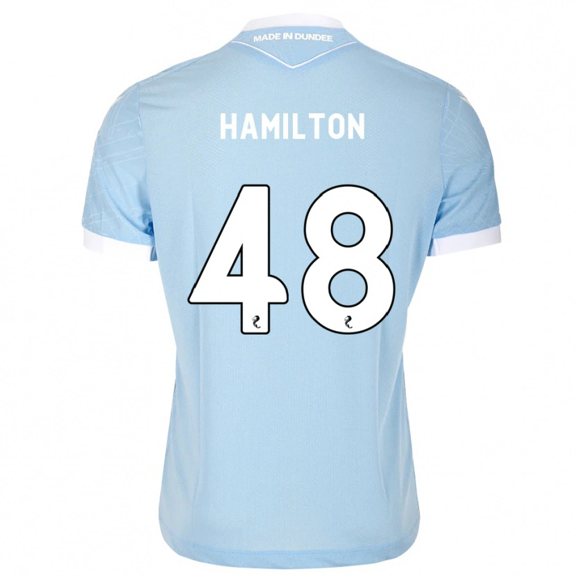 Danxen Kinder Ethan Hamilton #48 Himmelblau Weiß Auswärtstrikot Trikot 2026/27 T-Shirt