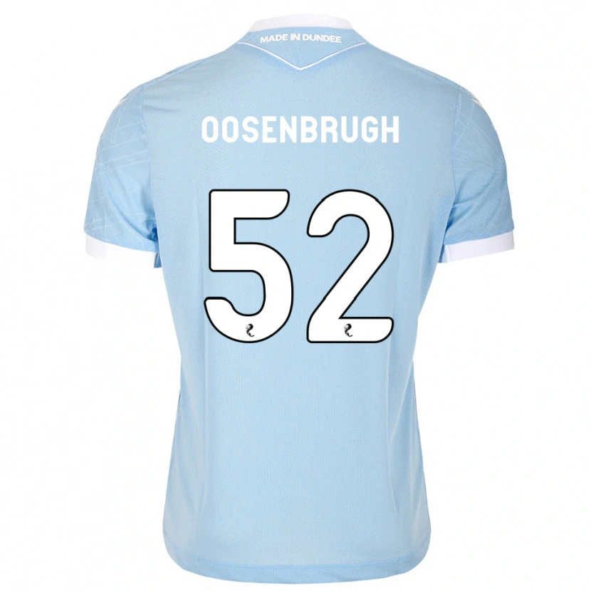 Danxen Kinder Charley Oosenbrugh #52 Himmelblau Weiß Auswärtstrikot Trikot 2026/27 T-Shirt