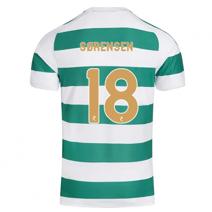 Danxen Kinder Oliver Sørensen #18 Darkcyan Weiß Heimtrikot Trikot 2026/27 T-Shirt