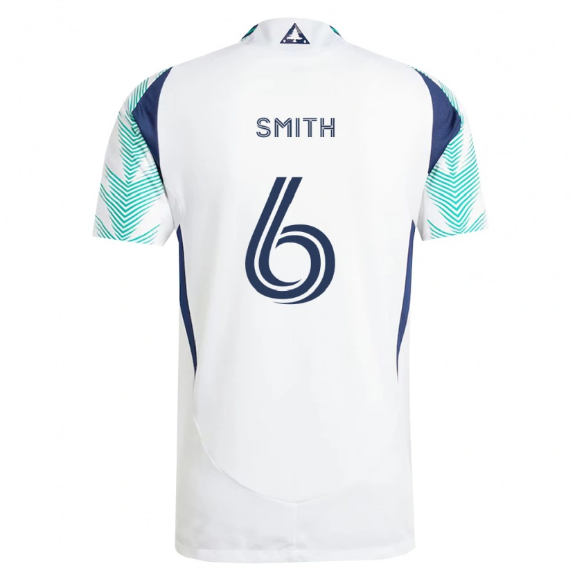 Danxen Kinder Tylon Smith #6 Weiß Marineblau Hellgrün Auswärtstrikot Trikot 2026/27 T-Shirt