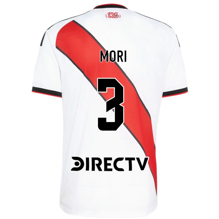 Danxen Herren Ramiro Funes Mori #3 Rot Weiß Schwarz Heimtrikot Trikot 2026/27 T-Shirt