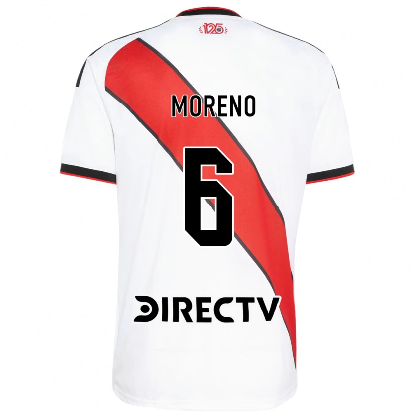 Danxen Herren Aníbal Moreno #6 Rot Weiß Schwarz Heimtrikot Trikot 2026/27 T-Shirt