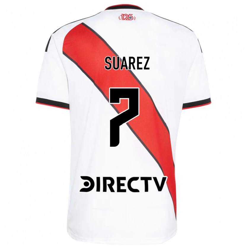 Danxen Herren Matias Suarez #7 Rot Weiß Schwarz Heimtrikot Trikot 2026/27 T-Shirt