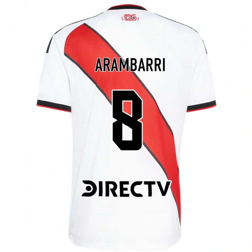 Danxen Herren Mauro Arambarri #8 Rot Weiß Schwarz Heimtrikot Trikot 2026/27 T-Shirt