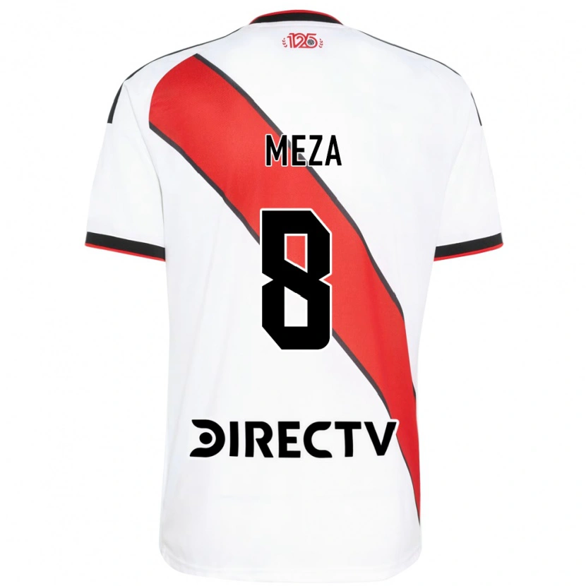Danxen Herren Maximiliano Meza #8 Rot Weiß Schwarz Heimtrikot Trikot 2026/27 T-Shirt
