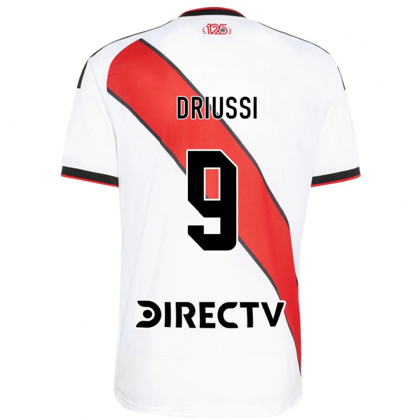 Danxen Herren Sebastián Driussi #9 Rot Weiß Schwarz Heimtrikot Trikot 2026/27 T-Shirt