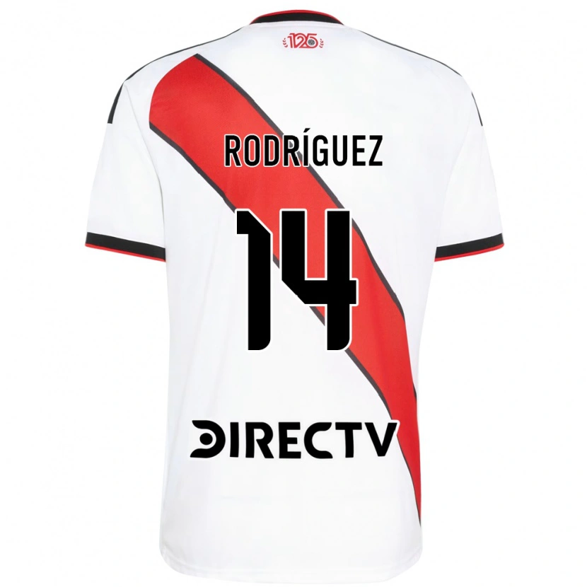 Danxen Herren Benjamín Rodríguez #14 Rot Weiß Schwarz Heimtrikot Trikot 2026/27 T-Shirt