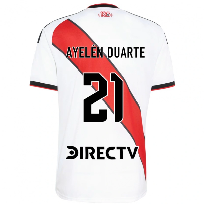 Danxen Herren Camila Ayelén Duarte #21 Rot Weiß Schwarz Heimtrikot Trikot 2026/27 T-Shirt