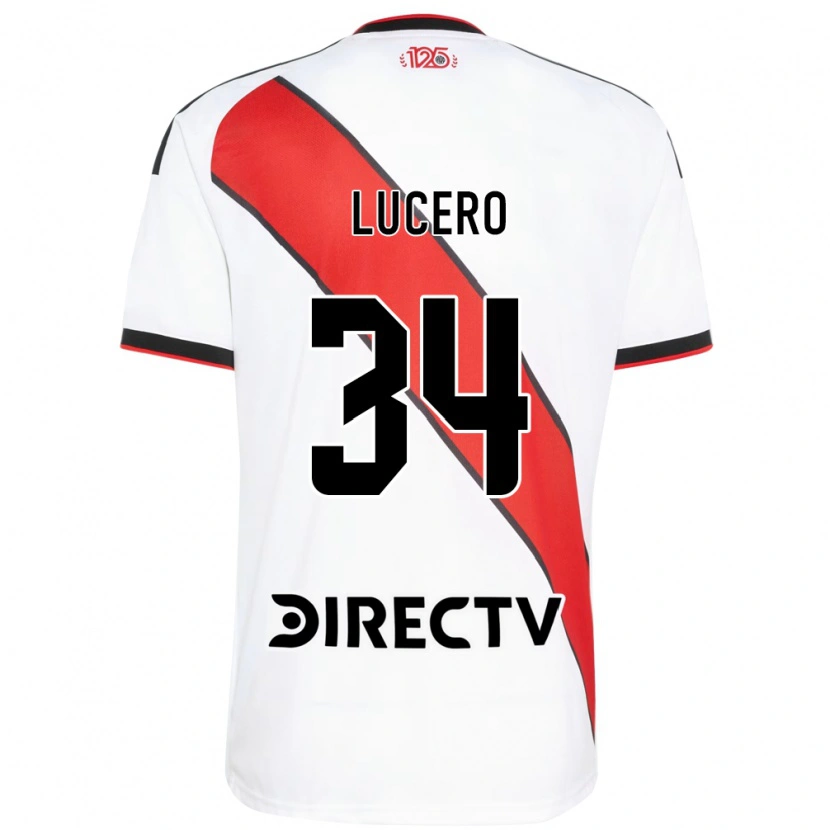 Danxen Herren Daniel Lucero #34 Rot Weiß Schwarz Heimtrikot Trikot 2026/27 T-Shirt
