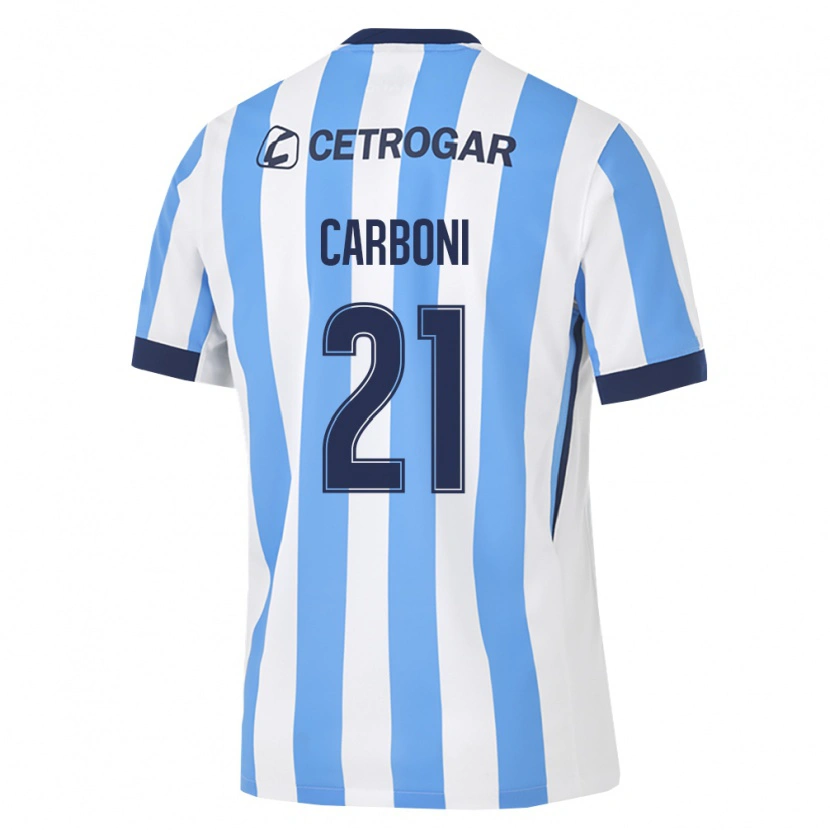 Danxen Herren Valentín Carboni #21 Hellblau Weiß Schwarz Heimtrikot Trikot 2026/27 T-Shirt