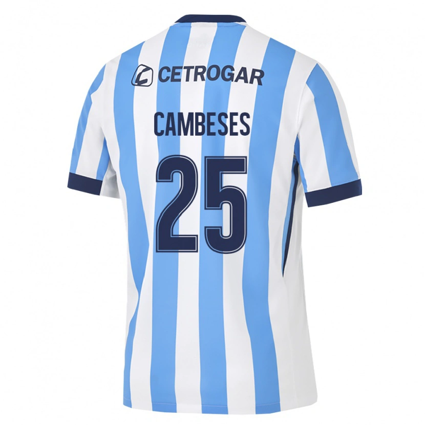 Danxen Herren Facundo Cambeses #25 Hellblau Weiß Schwarz Heimtrikot Trikot 2026/27 T-Shirt