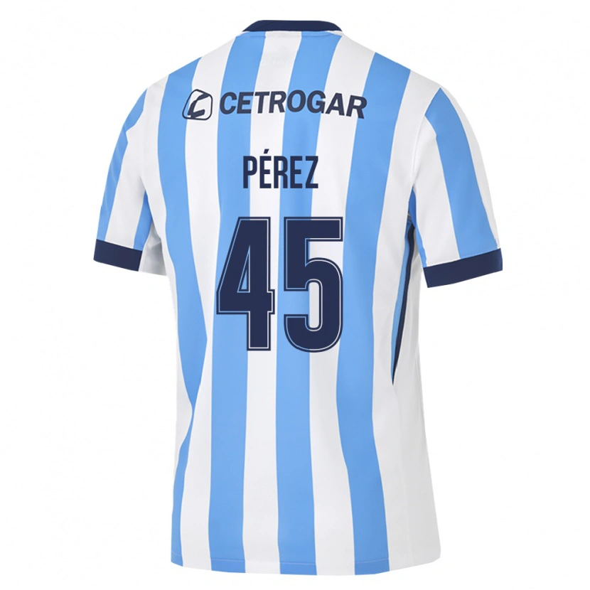 Danxen Herren Ezequiel Pérez #45 Hellblau Weiß Schwarz Heimtrikot Trikot 2026/27 T-Shirt