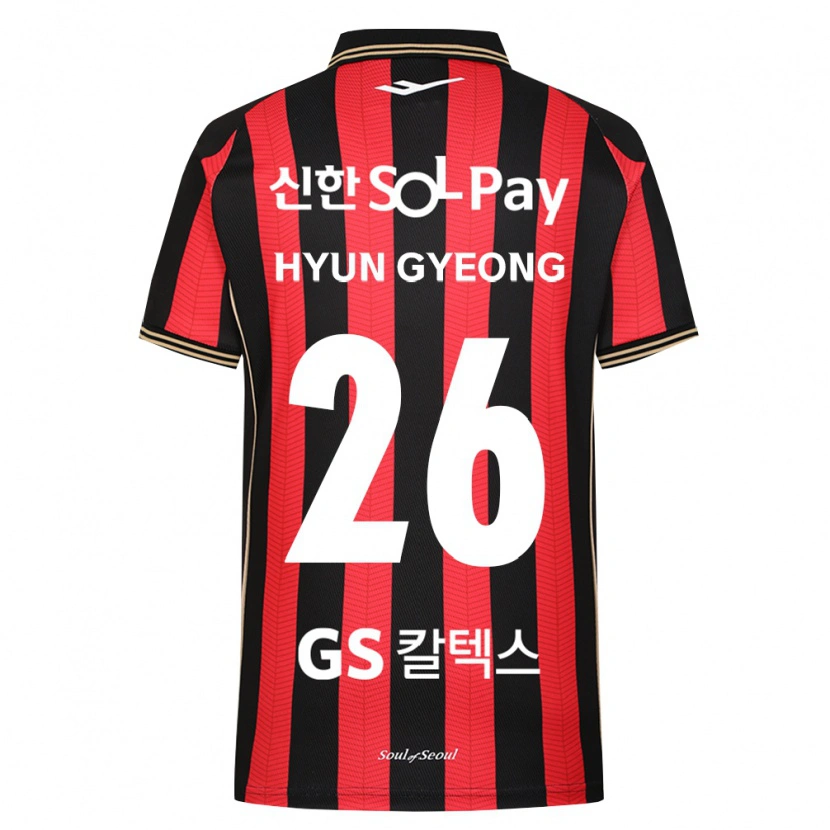 Danxen Herren Hyun-Gyeong Jeong #26 Rot Weiß Schwarz Heimtrikot Trikot 2026/27 T-Shirt