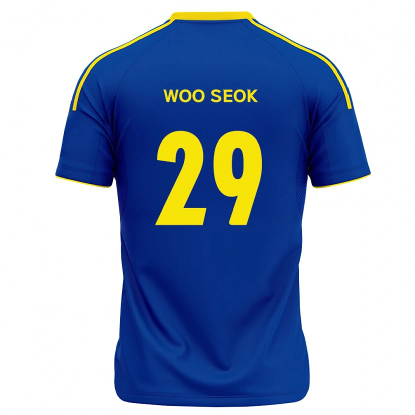 Danxen Herren Woo-Seok Jung #29 Königsblau Gelb Heimtrikot Trikot 2026/27 T-Shirt