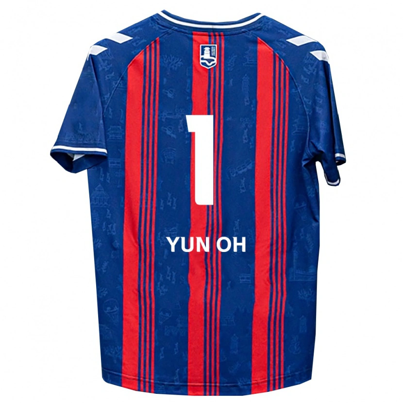 Danxen Herren Yun-Oh Lee #1 Blau Rot Weiß Heimtrikot Trikot 2026/27 T-Shirt