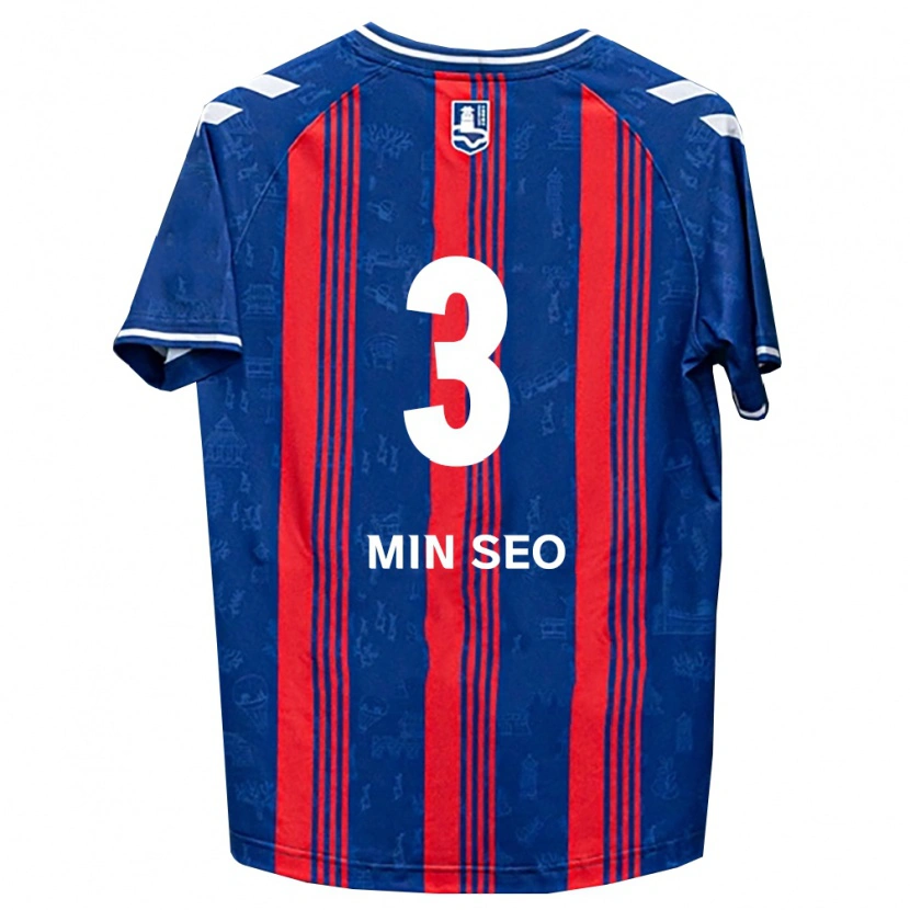 Danxen Herren Min-Seo Park #3 Blau Rot Weiß Heimtrikot Trikot 2026/27 T-Shirt