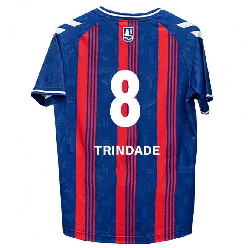 Danxen Herren Matheus Trindade #8 Blau Rot Weiß Heimtrikot Trikot 2026/27 T-Shirt