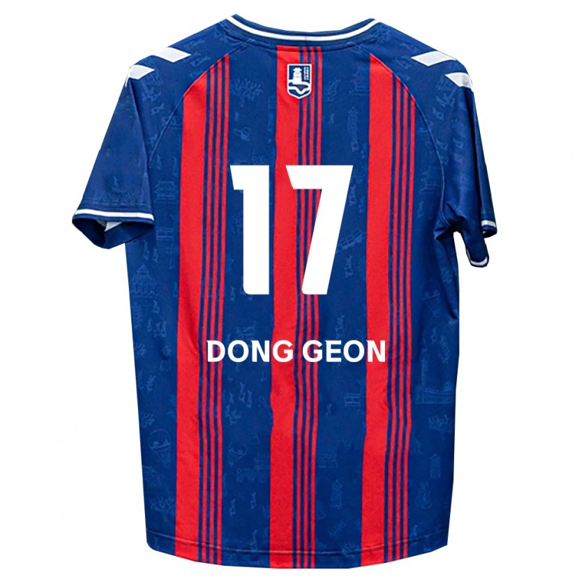 Danxen Herren Dong-Geon No #17 Blau Rot Weiß Heimtrikot Trikot 2026/27 T-Shirt