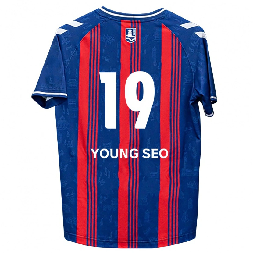 Danxen Herren Young-Seo Lee #19 Blau Rot Weiß Heimtrikot Trikot 2026/27 T-Shirt