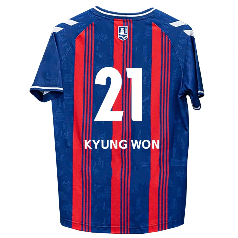 Danxen Herren Kyung-Won Kwon #21 Blau Rot Weiß Heimtrikot Trikot 2026/27 T-Shirt