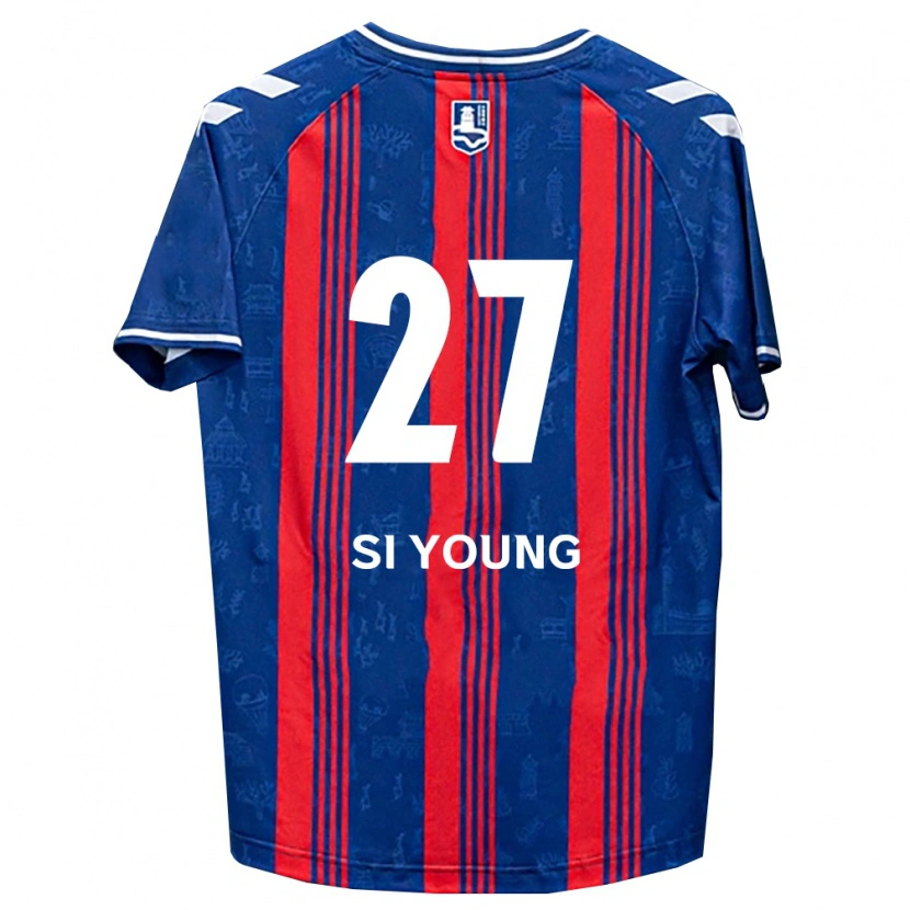 Danxen Herren Si-Young Lee #27 Blau Rot Weiß Heimtrikot Trikot 2026/27 T-Shirt