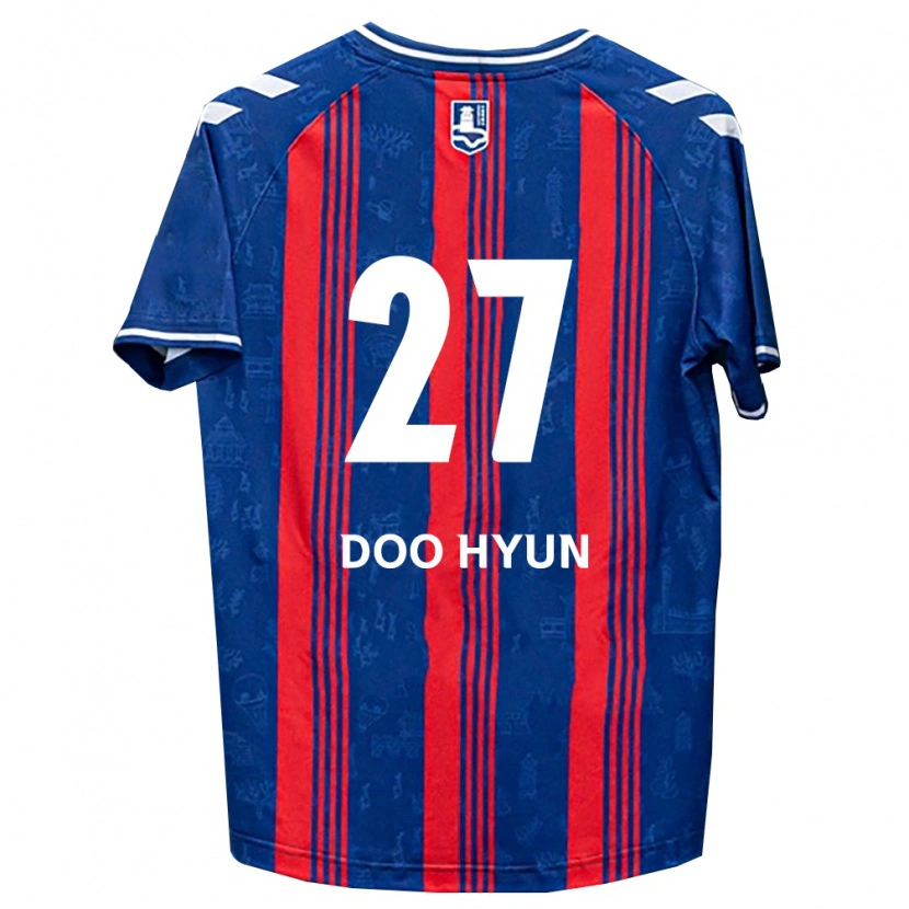 Danxen Herren Doo-Hyun Jung #27 Blau Rot Weiß Heimtrikot Trikot 2026/27 T-Shirt
