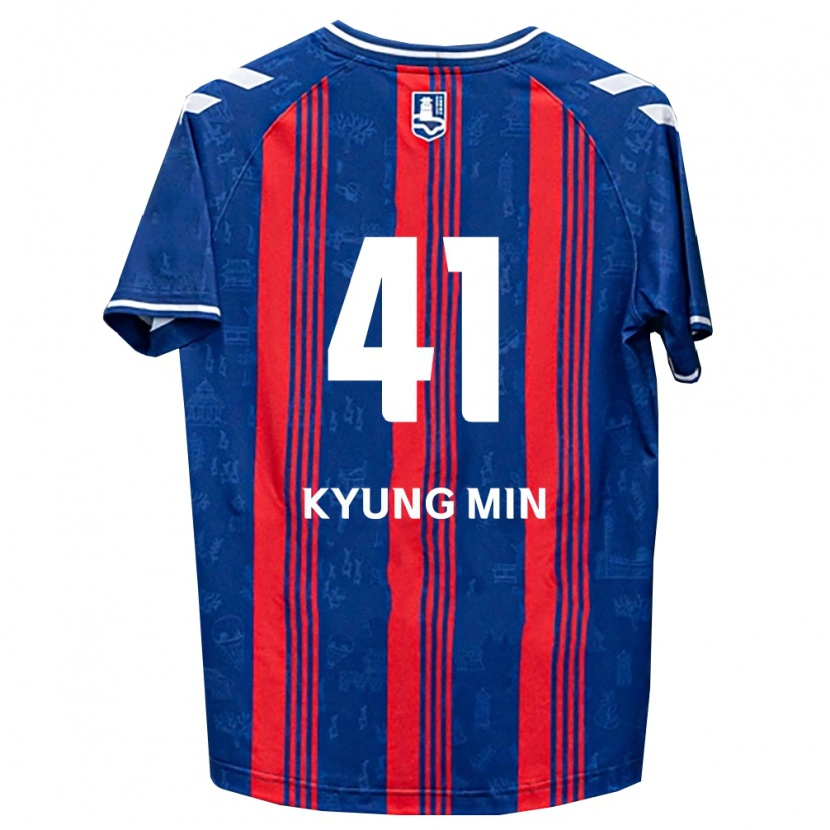 Danxen Herren Kyung-Min Lee #41 Blau Rot Weiß Heimtrikot Trikot 2026/27 T-Shirt