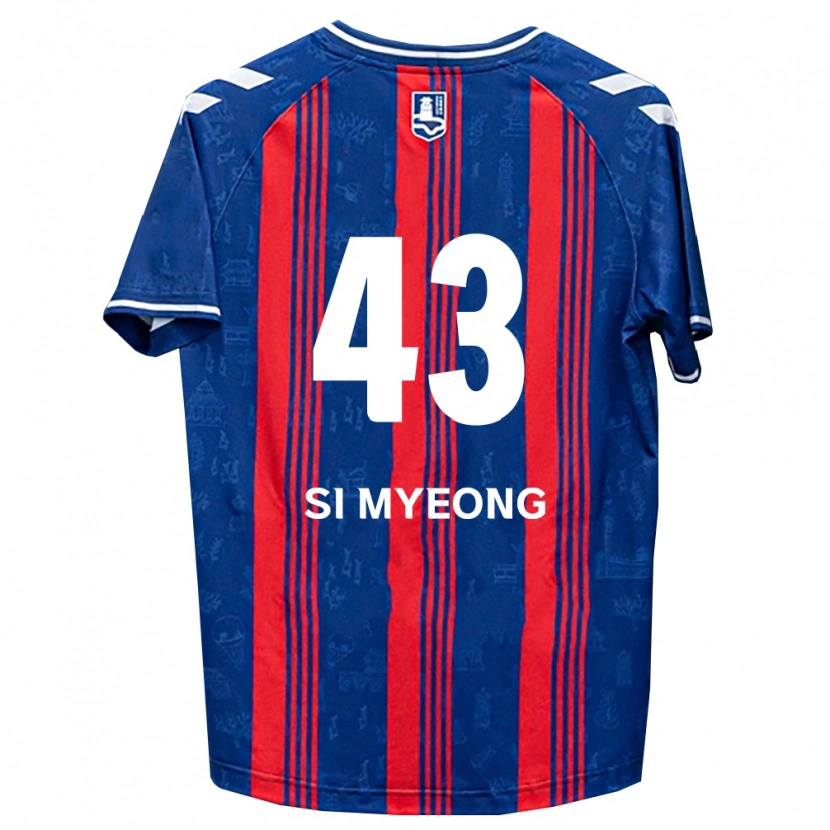 Danxen Herren Si-Myeong Lee #43 Blau Rot Weiß Heimtrikot Trikot 2026/27 T-Shirt