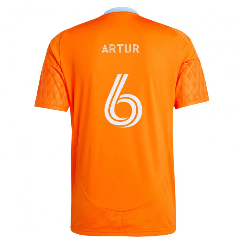 Danxen Herren José Artur De Lima Júnior #6 Orange Weiß Heimtrikot Trikot 2026/27 T-Shirt