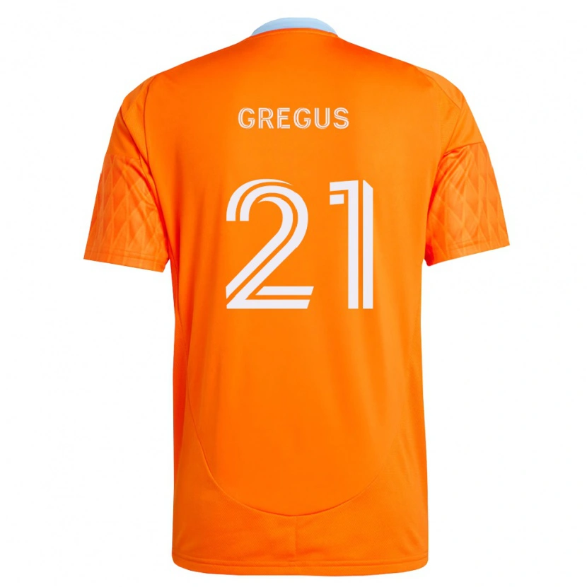 Danxen Herren Ján Gregus #21 Orange Weiß Heimtrikot Trikot 2026/27 T-Shirt