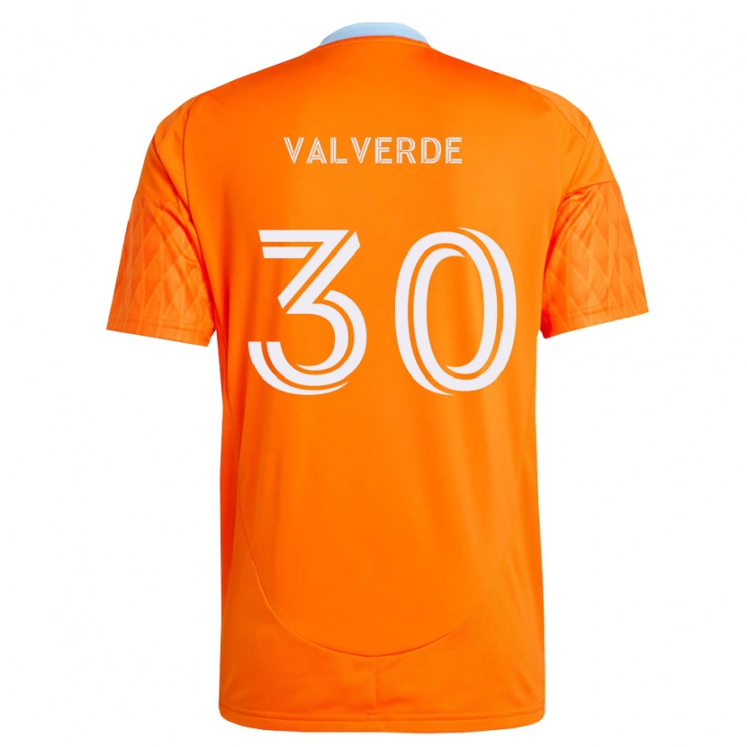Danxen Herren Jefferson Valverde #30 Orange Weiß Heimtrikot Trikot 2026/27 T-Shirt