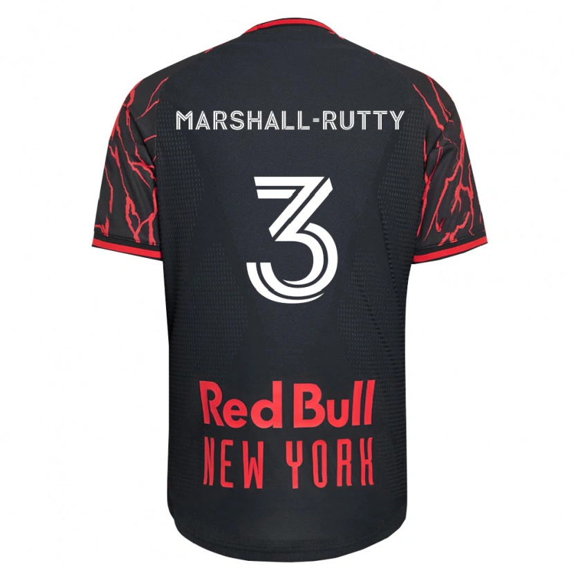Danxen Herren Jahkeele Marshall-Rutty #3 Rot Schwarz Weiß Heimtrikot Trikot 2026/27 T-Shirt
