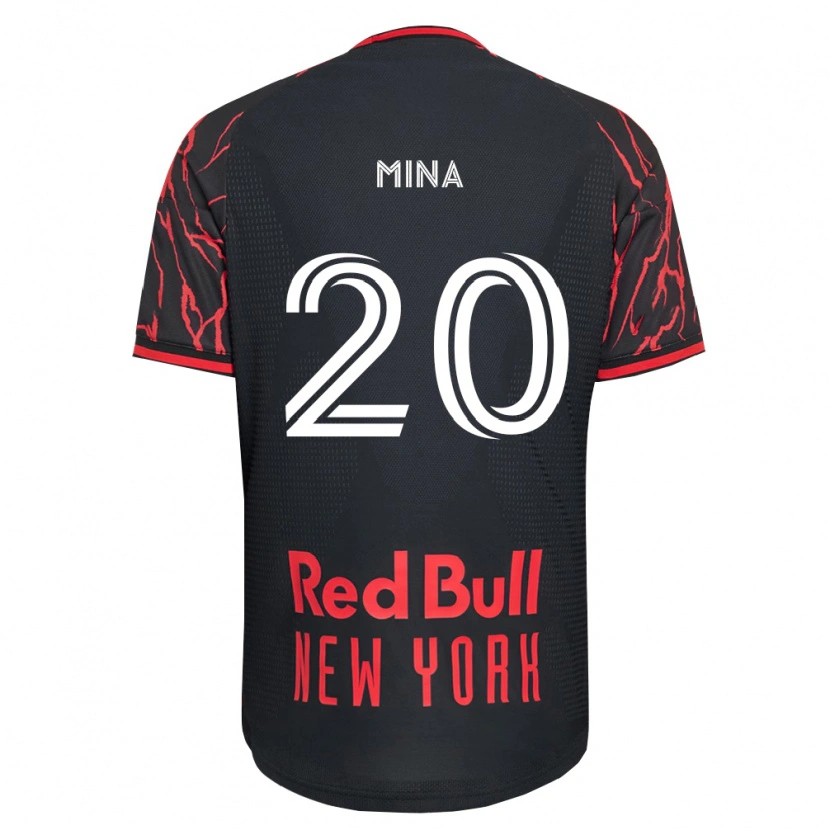Danxen Herren Juan Mina #20 Rot Schwarz Weiß Heimtrikot Trikot 2026/27 T-Shirt