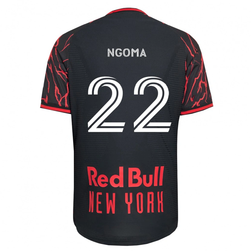 Danxen Herren Serge Ngoma #22 Rot Schwarz Weiß Heimtrikot Trikot 2026/27 T-Shirt